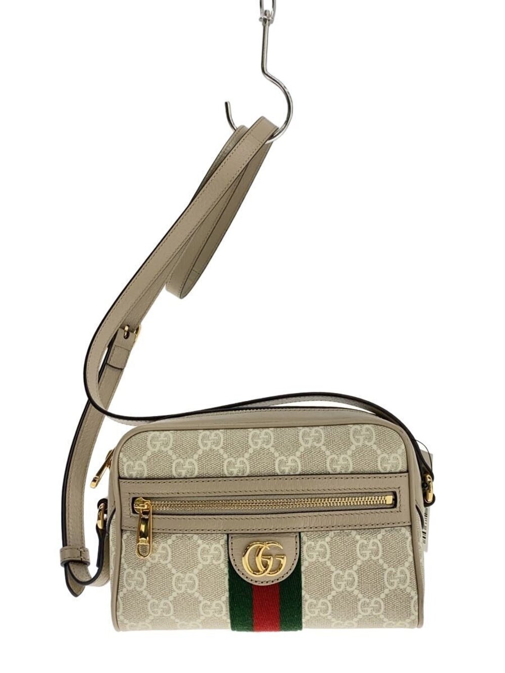 Gucci GG Supreme Ophidia Shoulder Bag Cream